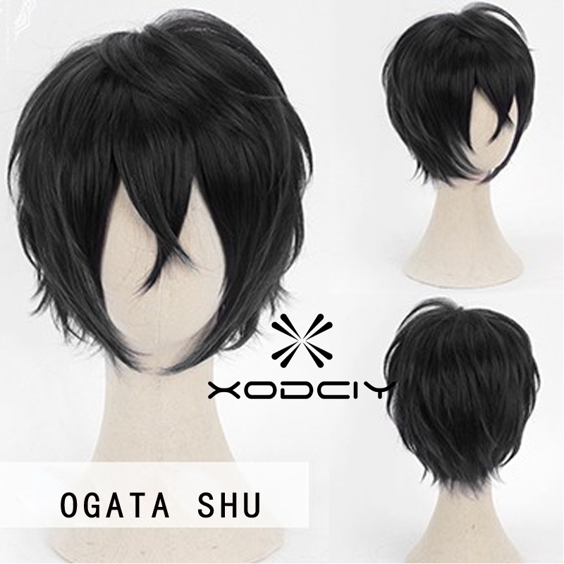 Anime Cosplay Kiss - Engage Kiss Ogata Shu pelucas negras