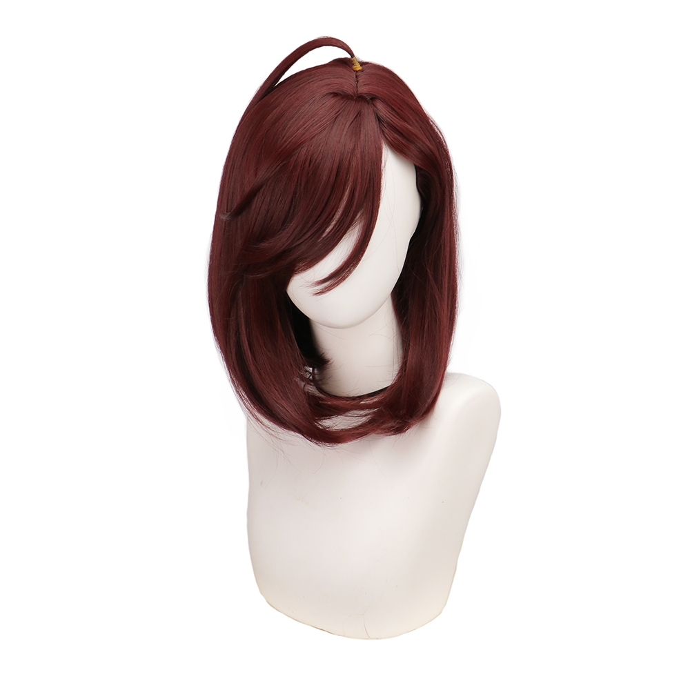 Cosplay Duo Anime - Pelucas de pelo castaño para mujer,