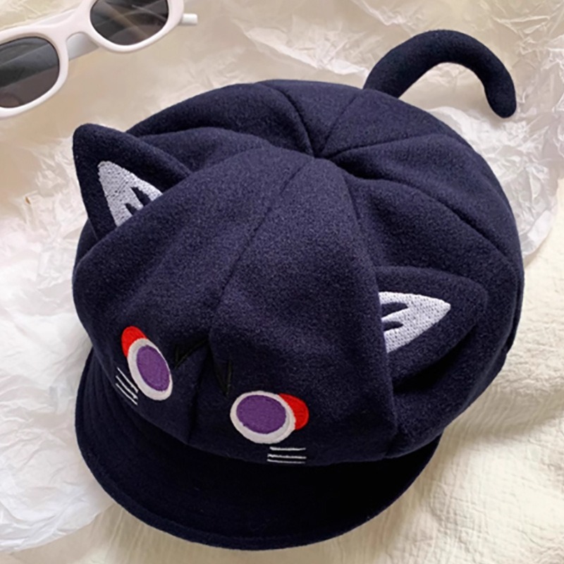 Anime Cosplay Cat - Genshin Impact Scaramouche, Gorro Octogonal de
