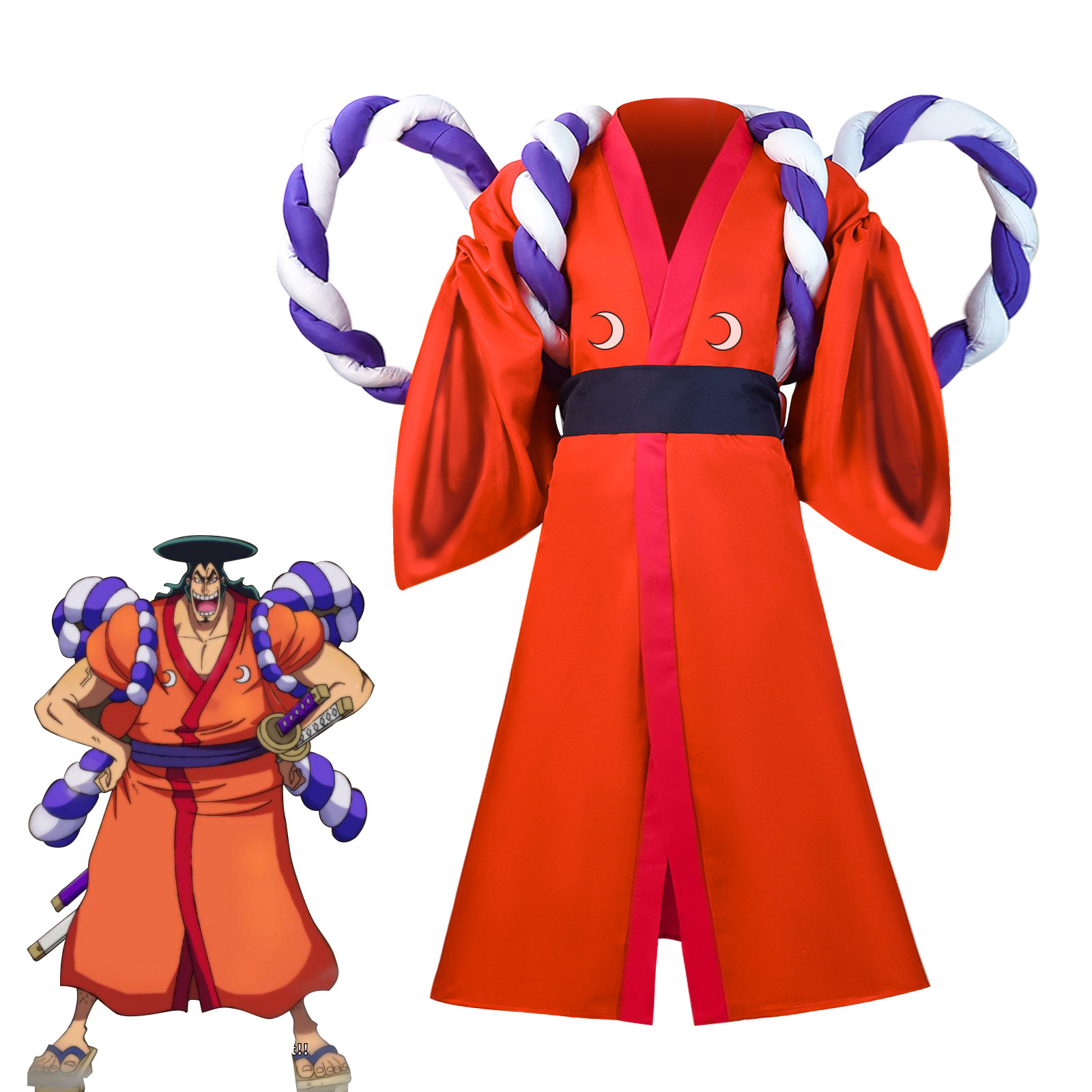 Disfraz de Cosplay de Kozuki O - Anime Cosplay Kimono reseña y precio