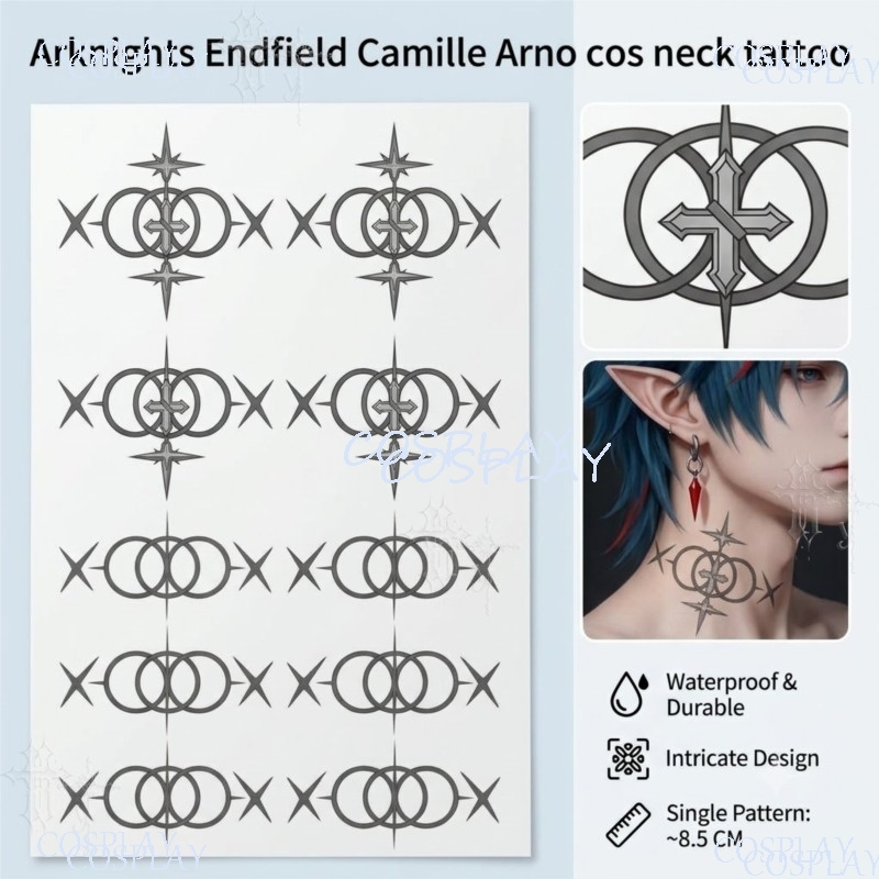 Arknights Endfield - Tatuaje T - Anime Cosplay Photo reseña y precio