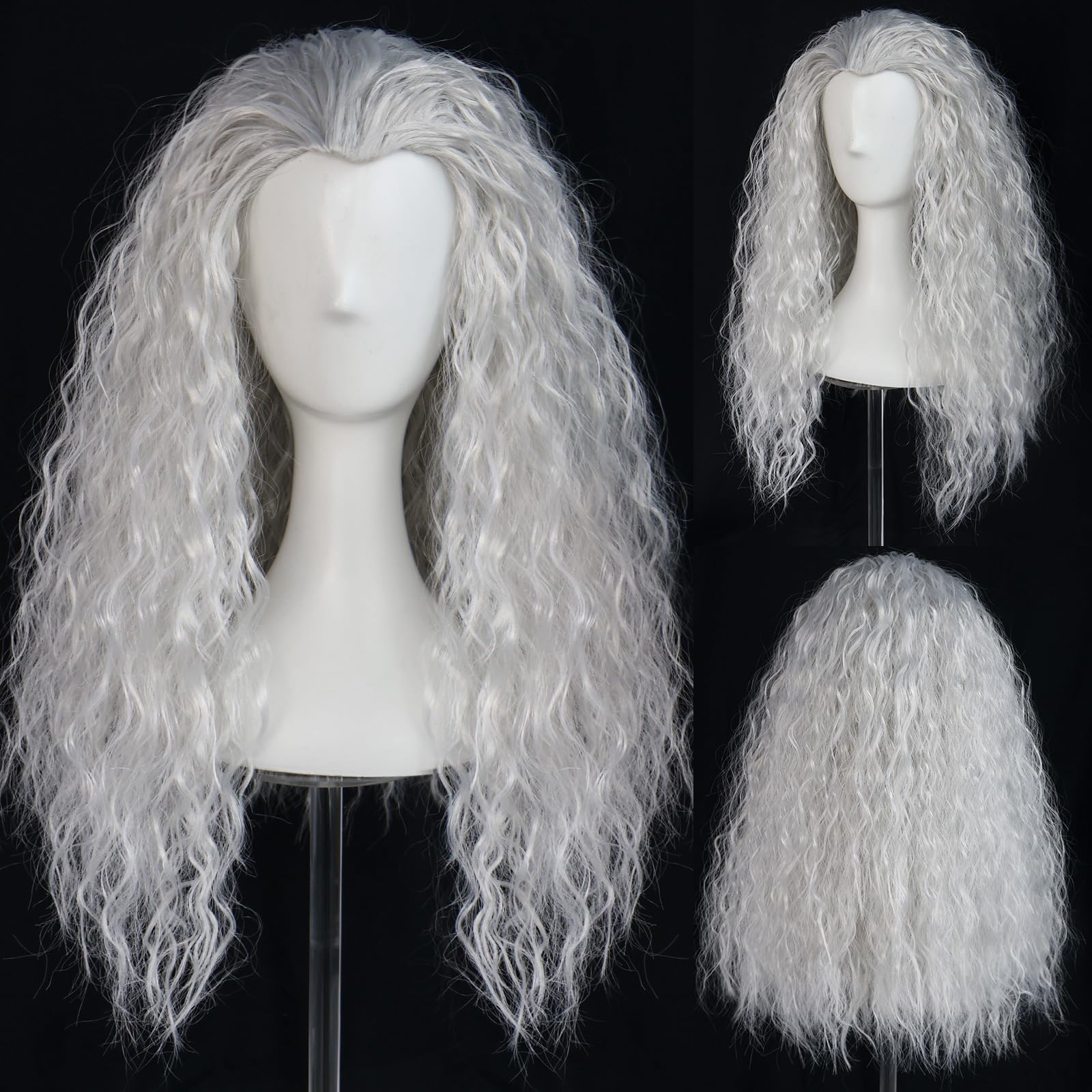 Pelo largo y rizado con perman - Anime Cosplay Face reseña y precio