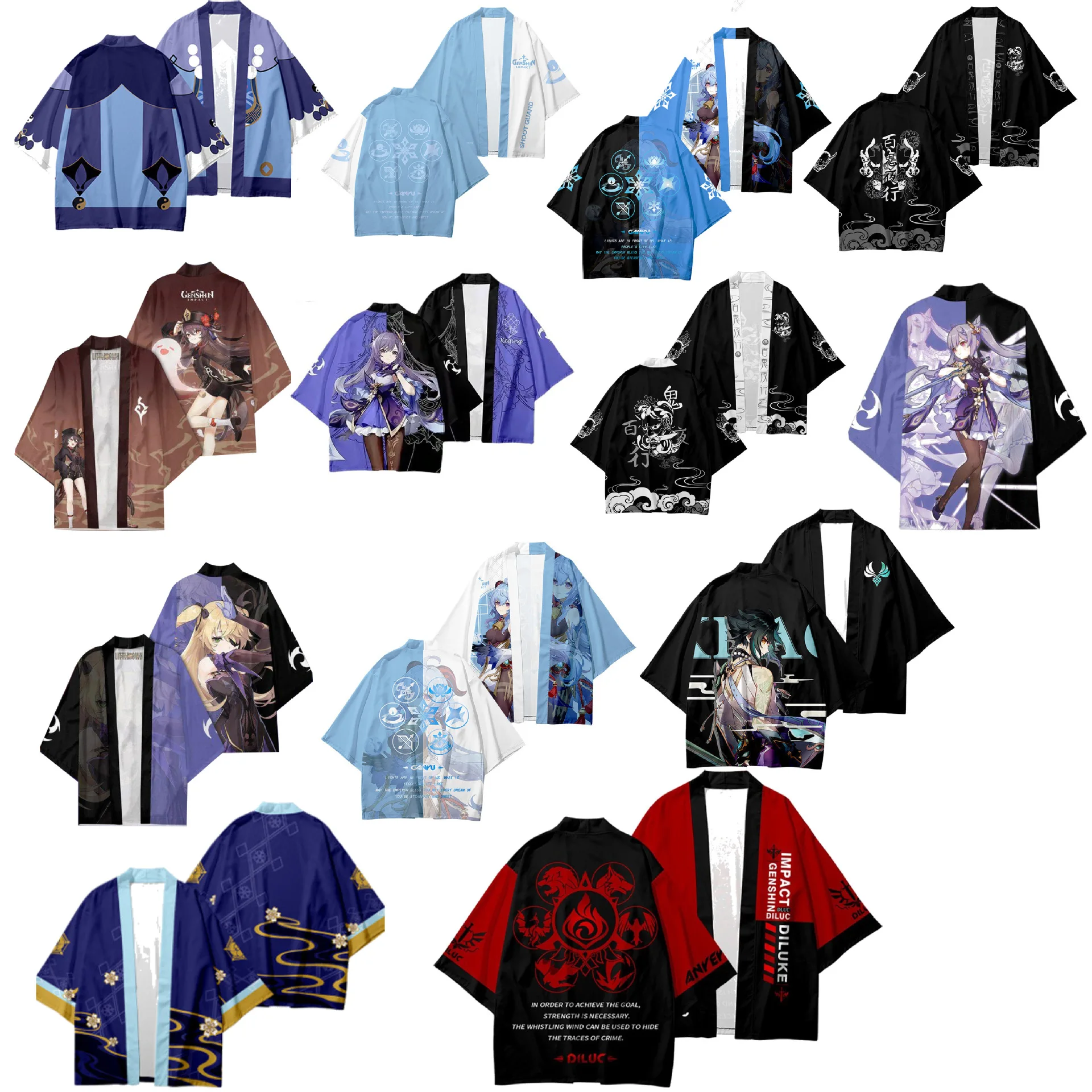 Genshin-Kimono de Cosplay Kaed - Anime Cosplay Kimono reseña y precio