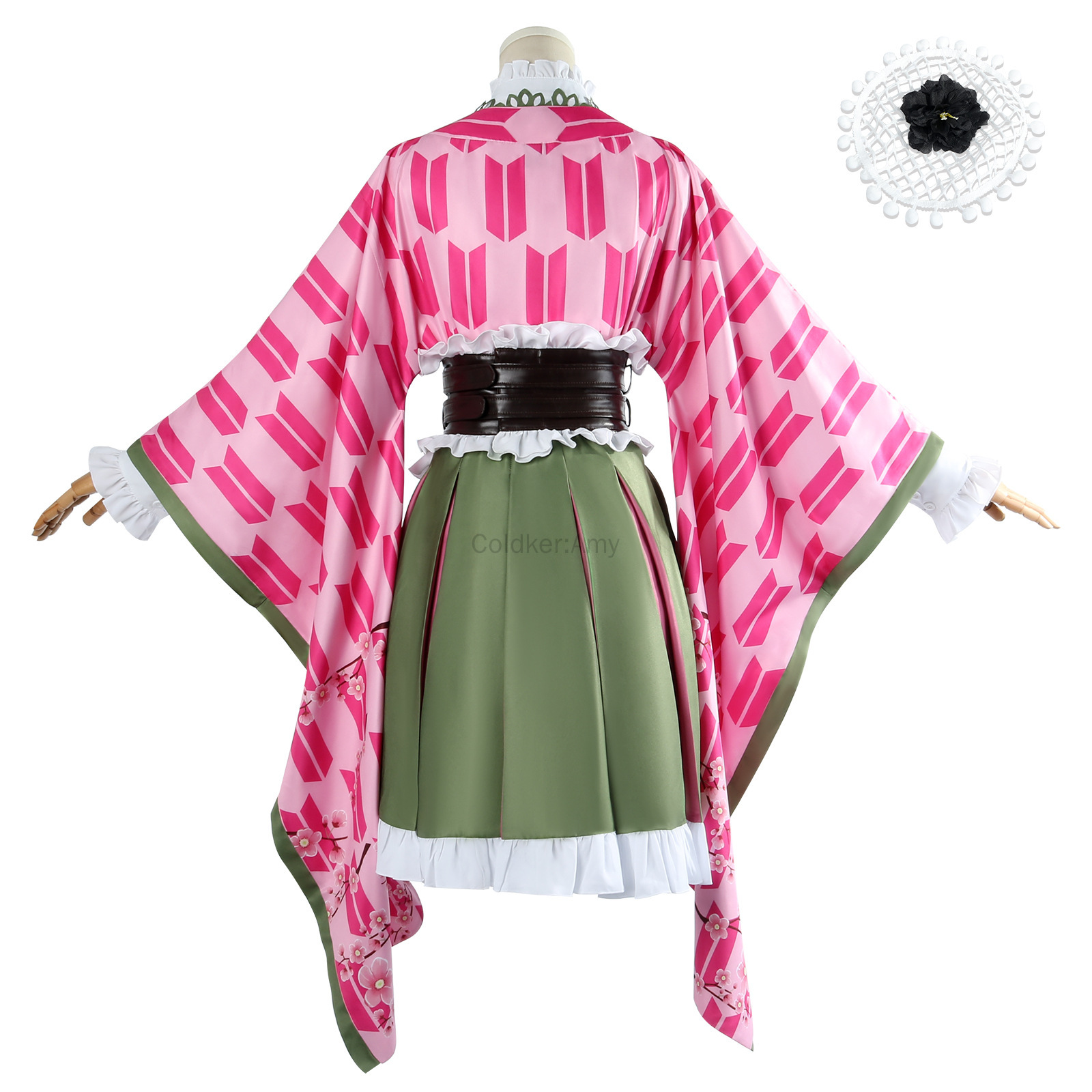 Mitsuri Cosplay Kanroji Mitsur - Anime Cosplay Kimono reseña y precio