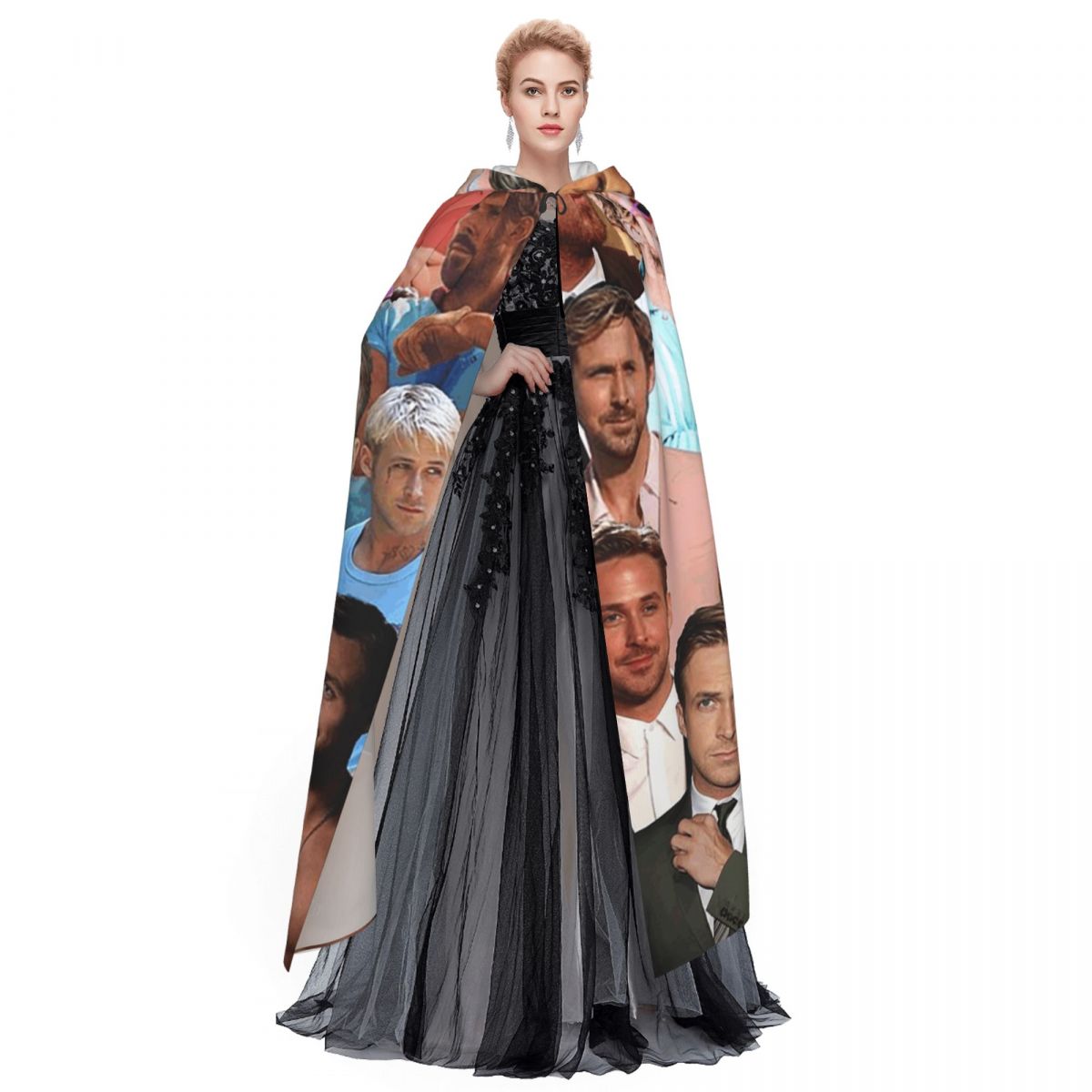 Capa Larga con Capucha y Colla - Anime Cosplay Photo reseña y precio