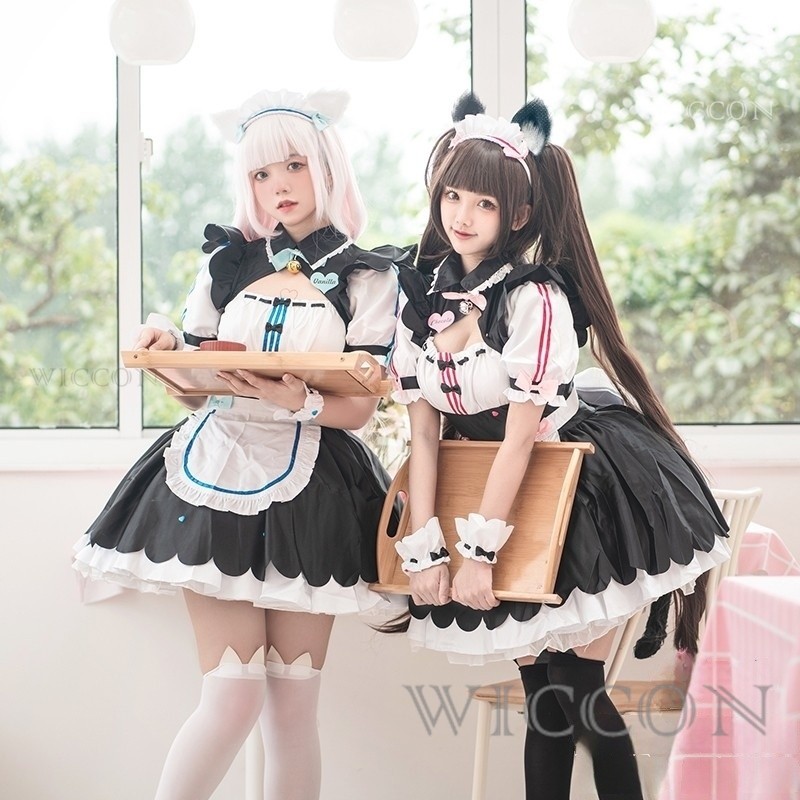 NEKOPARA-vestido de sirvienta  - Anime Cosplay Cat reseña y precio