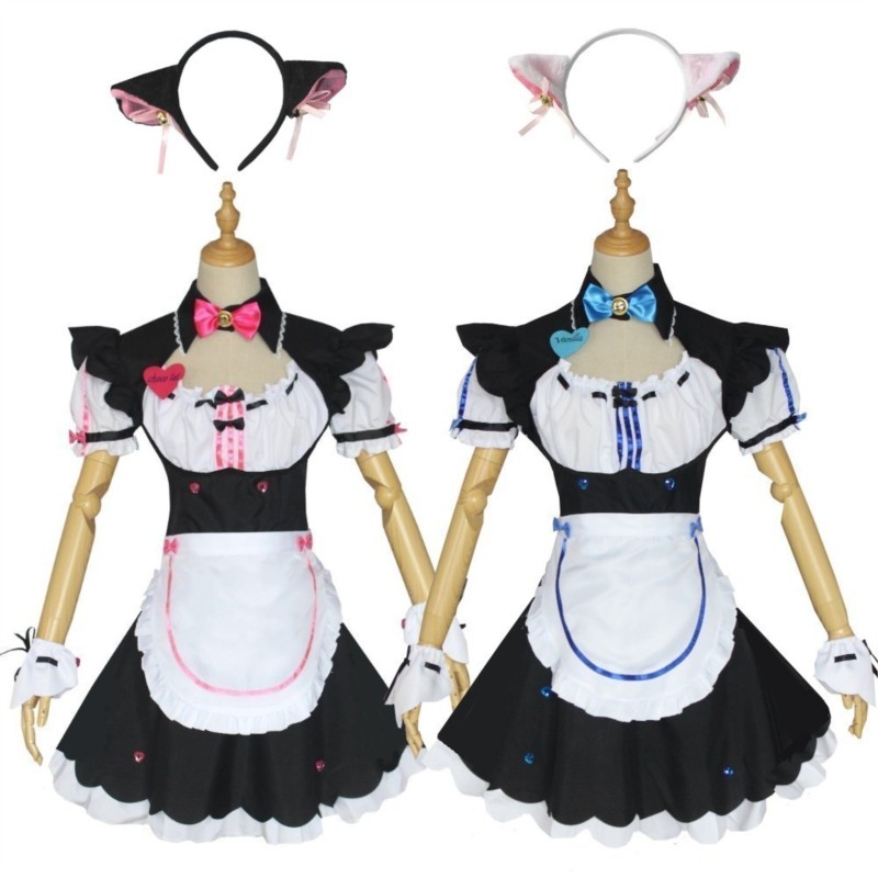 NEKOPARA-vestido de sirvienta  - Anime Cosplay Cat reseña y precio