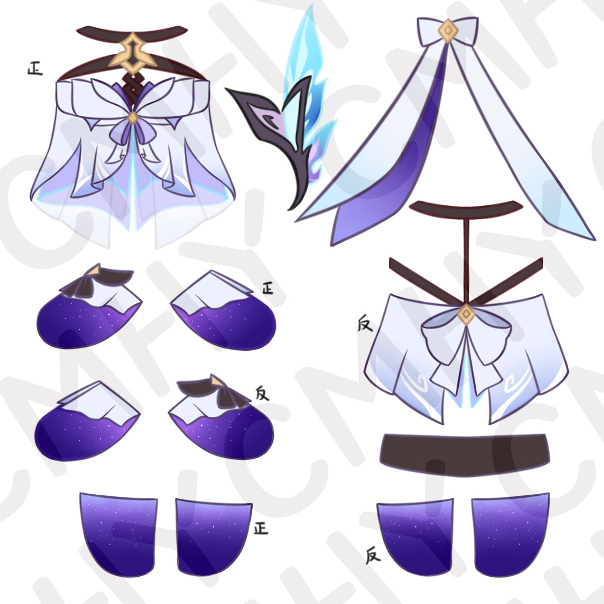 Juego Genshin Impact Skirk gat - Anime Cosplay Cat reseña y precio