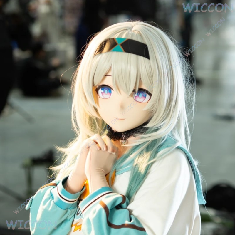 Kigurumi-mascarilla facial fem - Anime Cosplay Face reseña y precio