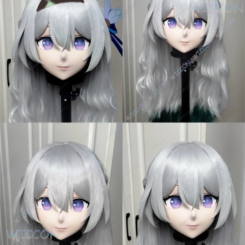 Kigurumi-mascarilla facial fem - Anime Cosplay Face reseña y precio
