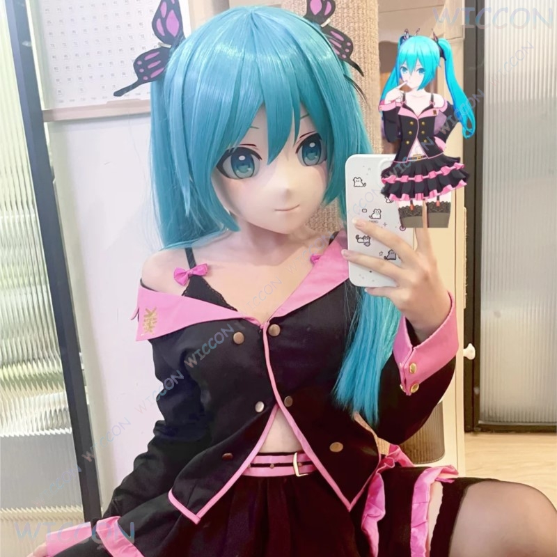 Kigurumi-mascarilla facial fem - Anime Cosplay Face reseña y precio