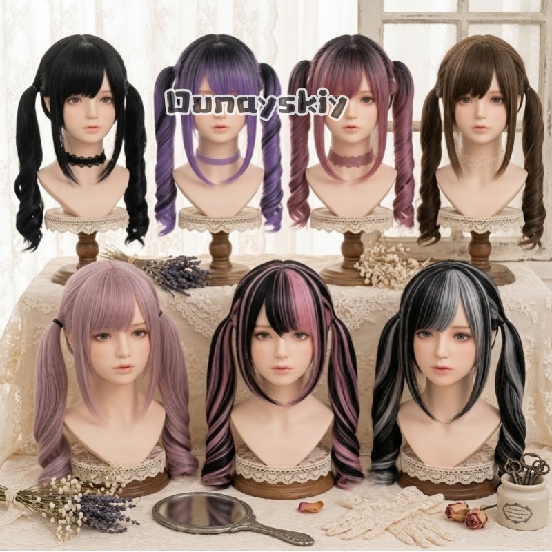 Peluca sintética con degradado - Cosplay Duo Anime reseña y precio