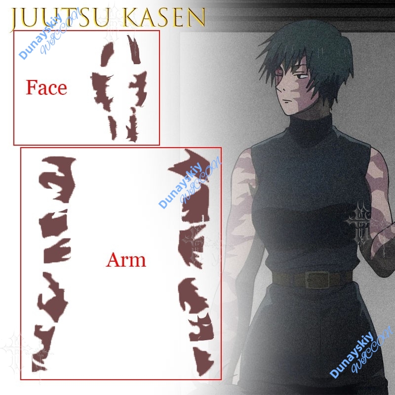 Calcomanías de tatuajes tempor - Anime Cosplay Face reseña y precio